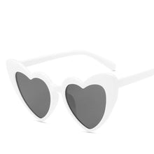 Load image into Gallery viewer, “Hearts on You” Sunglasses - White
