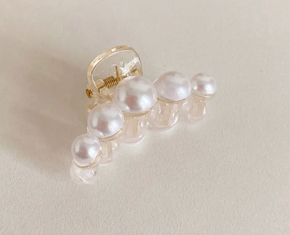 Claw Clip - Bubble Pearl Small