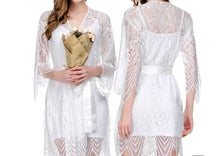 Load image into Gallery viewer, The “Lola” Allover Lace Bridal Robe
