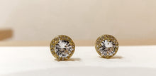 Load image into Gallery viewer, The &quot;Noah&quot; Gold Halo Studs
