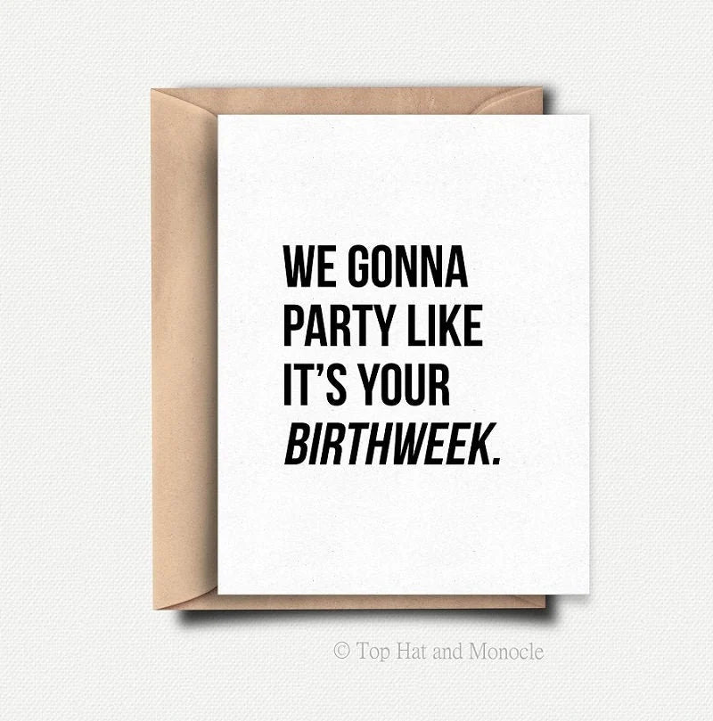 Birthweek Card