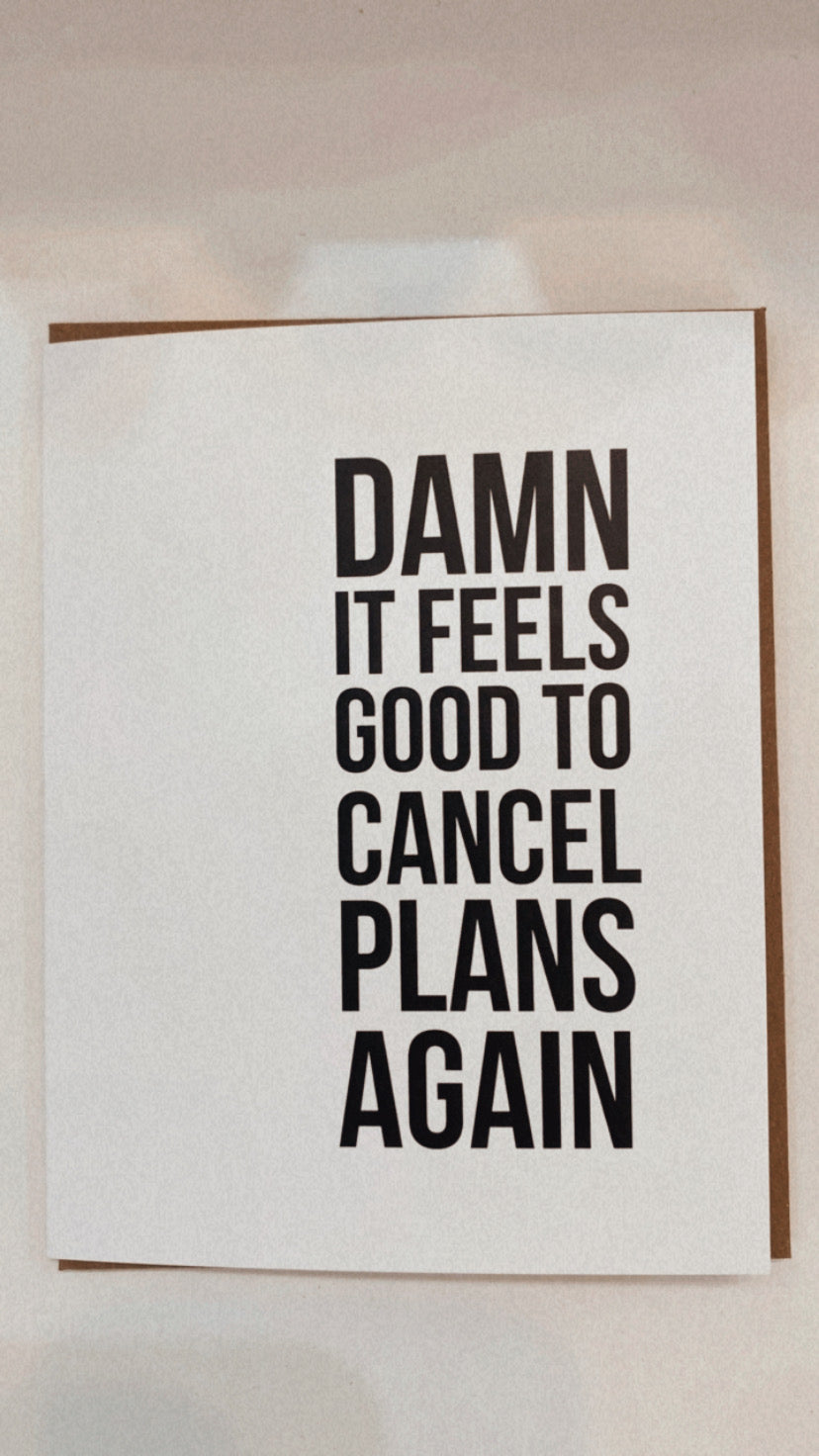 Cancelled Plans Card