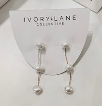 Load image into Gallery viewer, The &quot;Skye&quot; Freshwater Pearl Dangle Earrings
