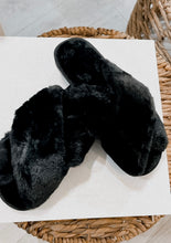 Load image into Gallery viewer, Cozy Vibes Slipper - Black

