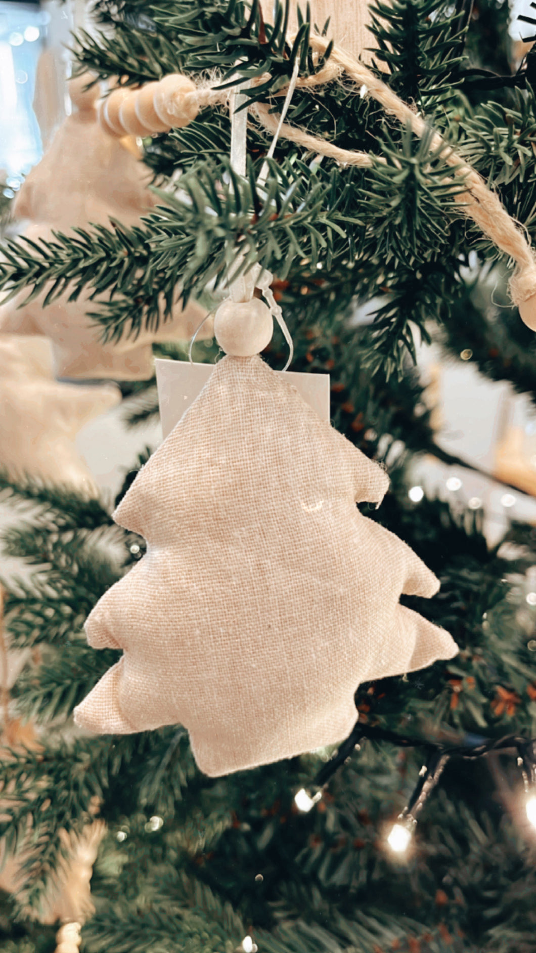 Linen Tree Ornament