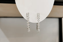 Load image into Gallery viewer, The &quot;Maisie&quot; Silver CZ Hoops
